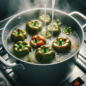 Serving stuffed peppers