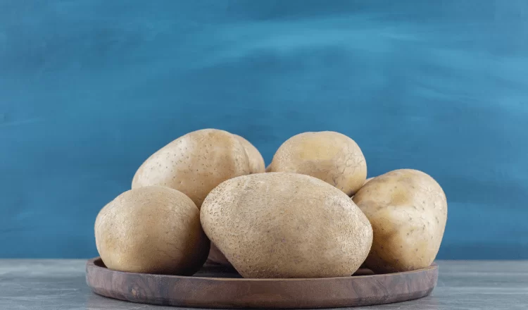potatoes in a tray