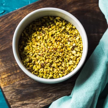grated peanuts in bowl