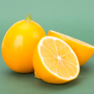 lemon cut in half